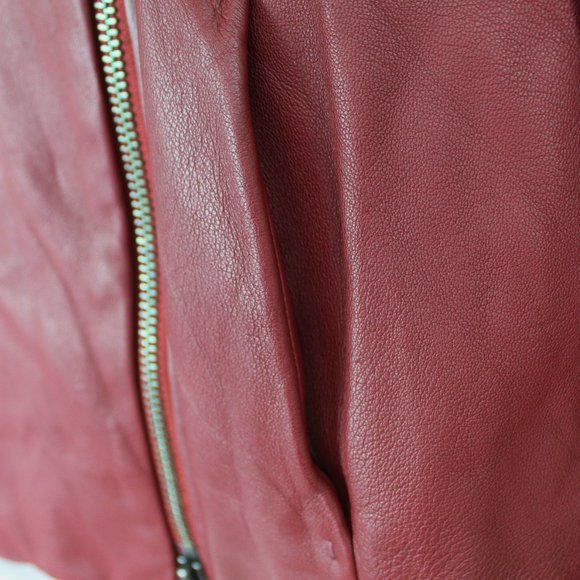 NWT Vince Asymmetric Zip Leather Jacket - Picture 12 of 13